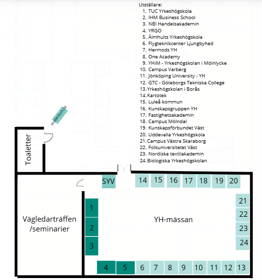 Monterkarta YH-mässan Göteborg VT-26-1