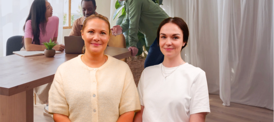 Josephine Lindgren och Linnéa Fredin